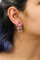 Ohrringe Ayala Bar Dame Rose Embrace in  Metall-Legierung Cristallo R2229 - R2229